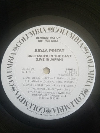 Judas Priest - Unleashed In The East (Live In Japan) (LP) [US] 1st (Near Mint (NM or M-))
