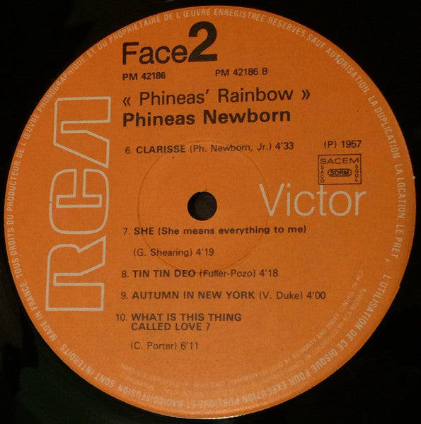 Phineas Newborn Jr. - Phineas' Rainbow (LP) [France] RP (Very Good Plus (VG+))