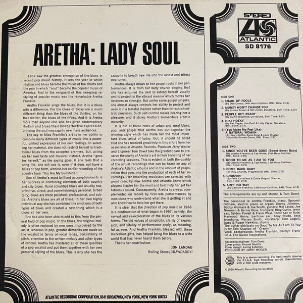 Aretha Franklin - Lady Soul (1968 STEREO)