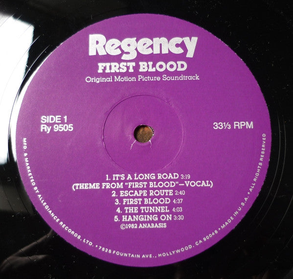 Jerry Goldsmith - First Blood (Original Soundtrack From The Motion Picture) (LP) [US] 1st (Near Mint (NM or M-))