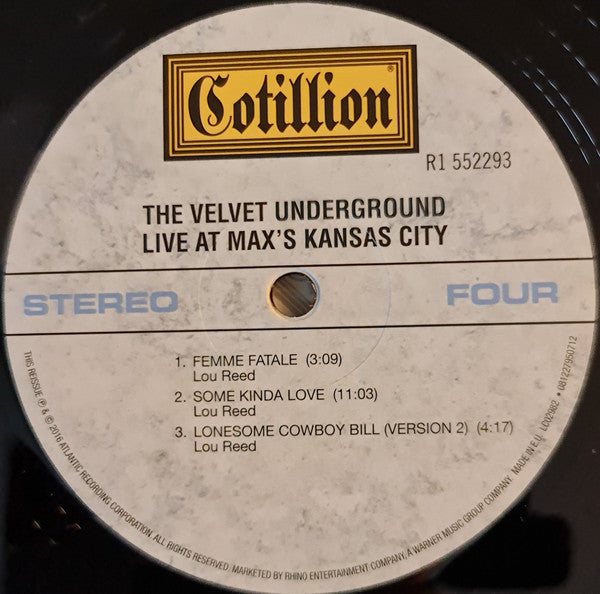 The Velvet Underground - Live At Max's Kansas City (2016 RE)