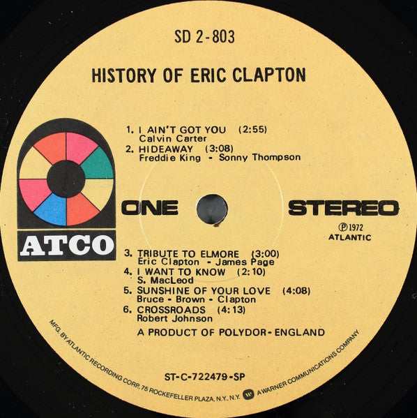 Eric Clapton - History Of Eric Clapton