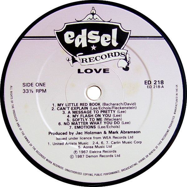 Love - Love (1987 STEREO RE)