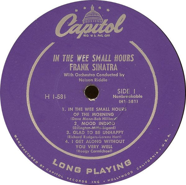 Frank Sinatra - In The Wee Small Hours (Part 1) (10")