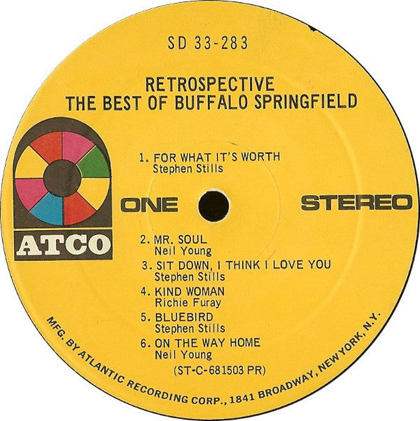 Buffalo Springfield - Retrospective The Best Of Buffalo Springfield (LP) [US] 1st (Very Good Plus (VG+))
