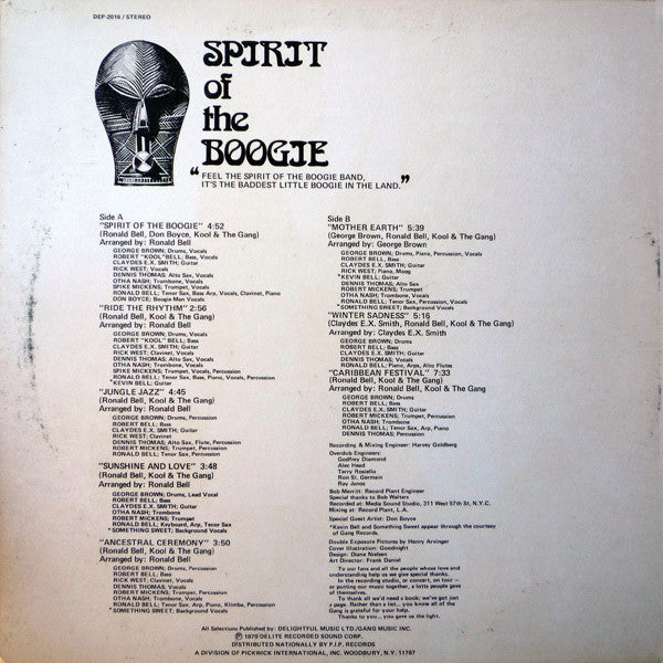 Kool & The Gang - Spirit Of The Boogie (1975 US Press)