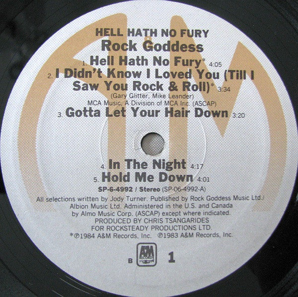 Rock Goddess - Hell Hath No Fury (LP) [US] 1st (Near Mint (NM or M-))