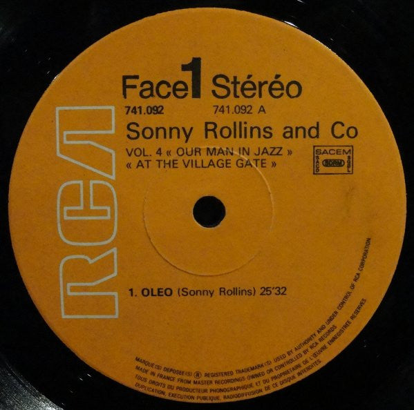 Sonny Rollins - Vol 3: "What's New?" / Vol 4: "Our Man In Jazz" (LP) [France] 1973 RP (Near Mint (NM or M-))