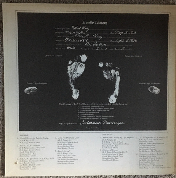 B.B. King - Indianola Mississippi Seeds (LP) [US] 1st