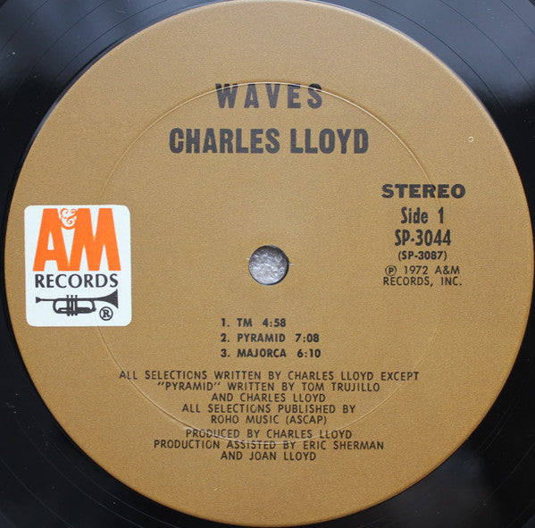 Charles Lloyd - Waves (LP) [US] 1st (Near Mint (NM or M-))