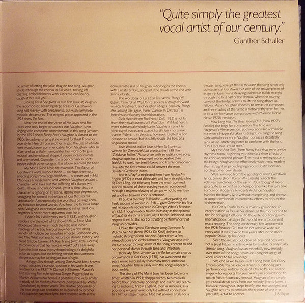 Sarah Vaughan - The George Gershwin Songbook (1983 Compilation)