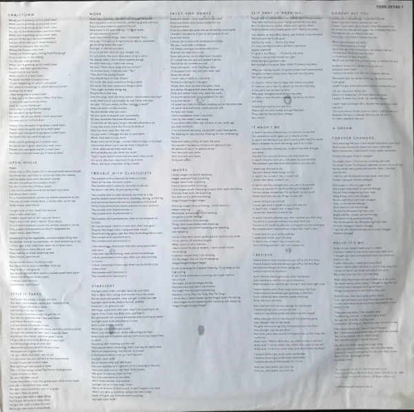 Lou Reed - Songs For Drella (LP) [UK & Europe] 1st (Near Mint (NM or M-))