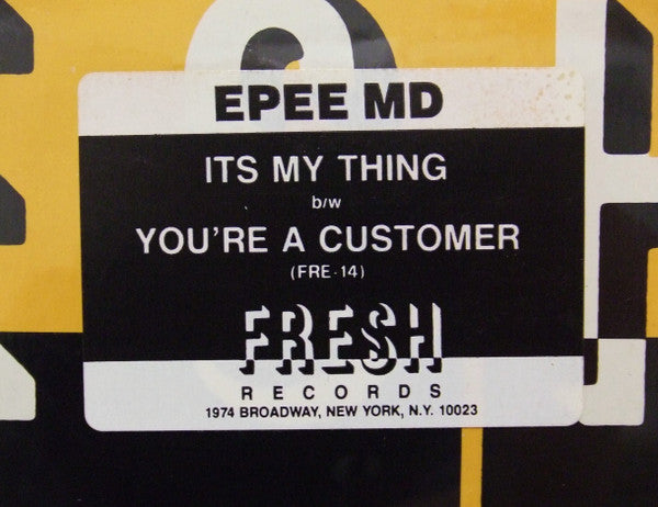 EPMD - It's My Thing (12") [US] 1st (Mint (M))