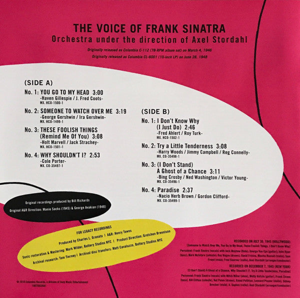 Frank Sinatra - The Voice Of Frank Sinatra (2018 Limited 10")
