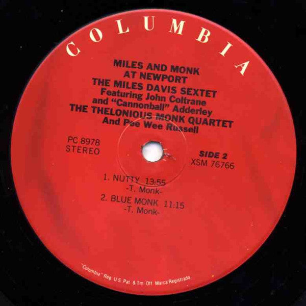 The Miles Davis Sextet - Miles & Monk At Newport (LP) [US] RP (Mint (M))