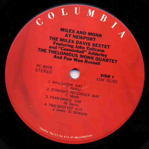The Miles Davis Sextet - Miles & Monk At Newport (LP) [US] RP (Mint (M))