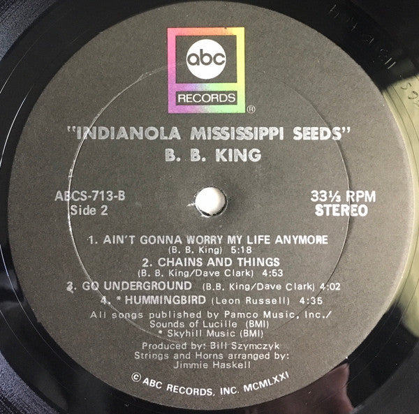 B.B. King - Indianola Mississippi Seeds (LP) [US] 1st
