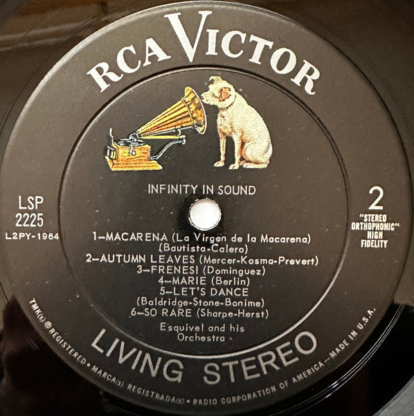 Esquivel And His Orchestra - Infinity In Sound (LP) [US] 1st (Very Good Plus (VG+))