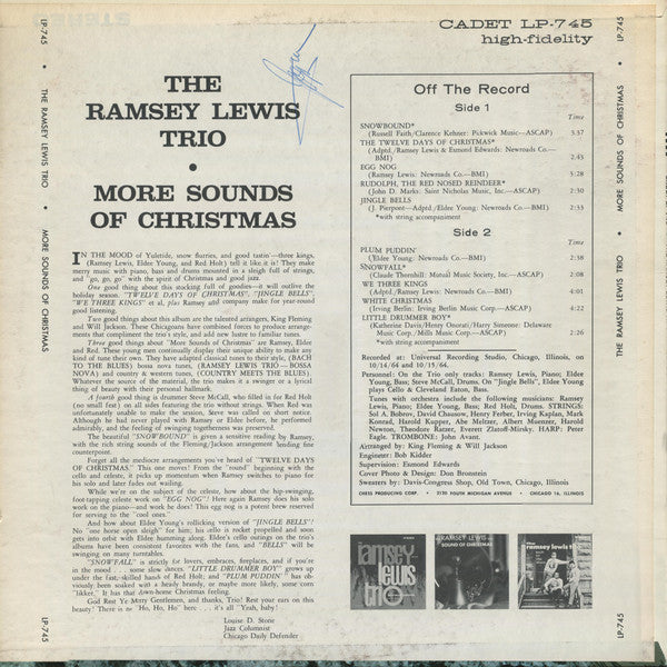 The Ramsey Lewis Trio - More Sounds Of Christmas (70s MONO)