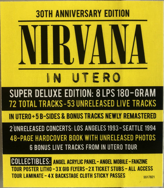 Nirvana - In Utero (LP, LP, LP, LP) [Worldwide] 2023 RP