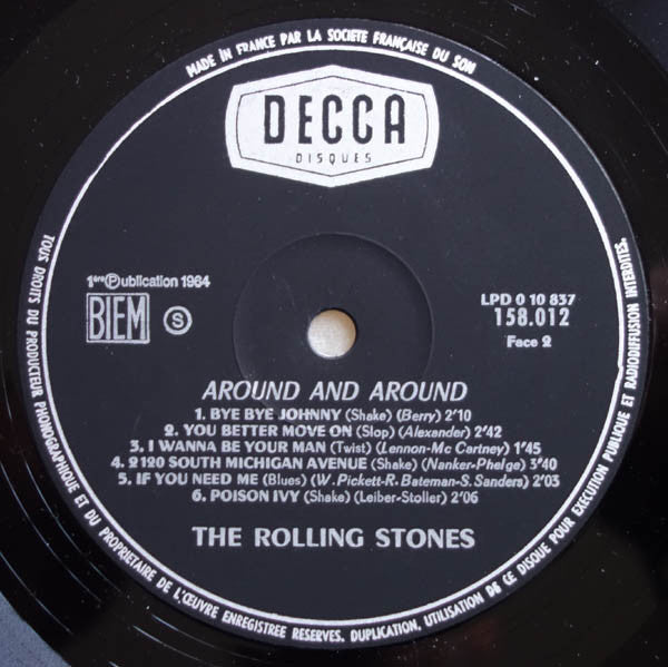 The Rolling Stones - Around And Around (LP) [France] 1st (Very Good (VG))