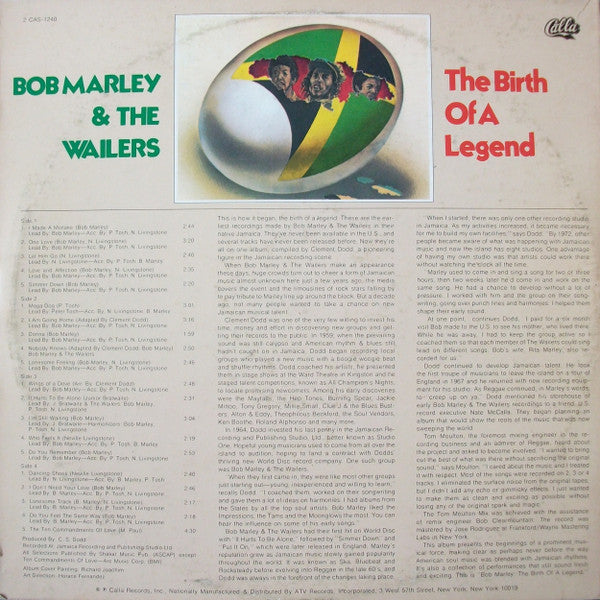 Bob Marley & The Wailers - The Birth Of A Legend (1976 2xLP)