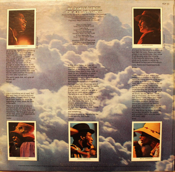 The Chambers Brothers - Love, Peace And Happiness / Live At Bill Graham's Fillmore East