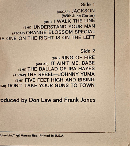 Johnny Cash - Johnny Cash's Greatest Hits (Volume 1)