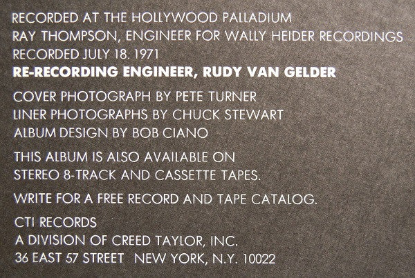 Various - California Concert - The Hollywood Palladium (LP) [US] 1st (Near Mint (NM or M-))