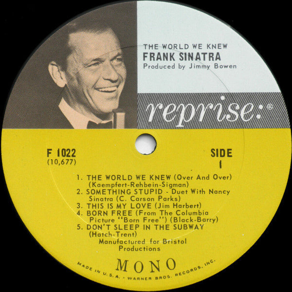 Frank Sinatra - The World We Knew (LP) [US] 1st (Mint (M))