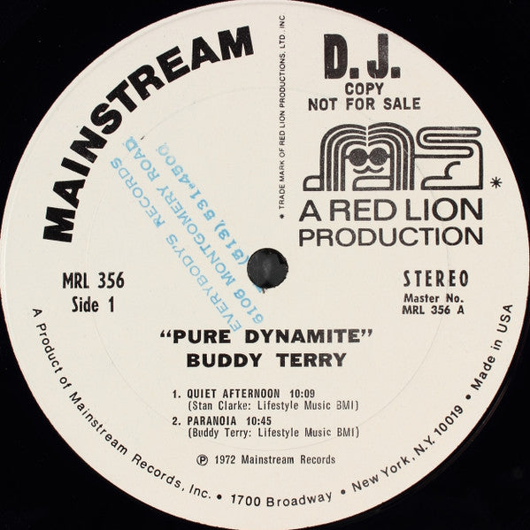 Buddy Terry - Pure Dynamite (LP) [US] 1st (Very Good Plus (VG+))