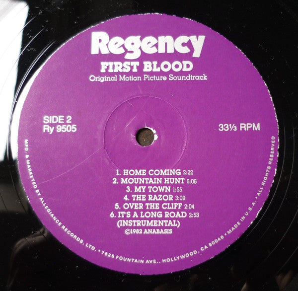 Jerry Goldsmith - First Blood (Original Soundtrack From The Motion Picture) (LP) [US] 1st (Near Mint (NM or M-))