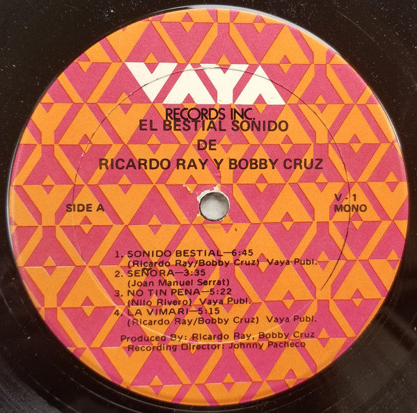 Ricardo Ray & Bobby Cruz - El Bestial Sonido De... (LP) [US] 1st (Very Good Plus (VG+))