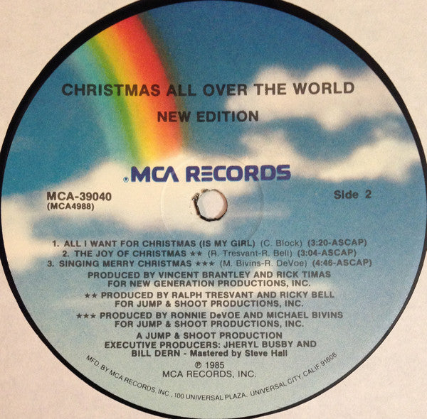 New Edition - Christmas All Over The World (1985 US Press)