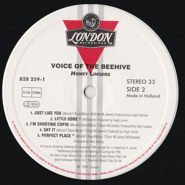 Voice Of The Beehive - Honey Lingers (LP) [Europe] 1st