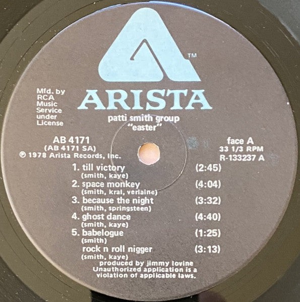 Patti Smith Group - Easter