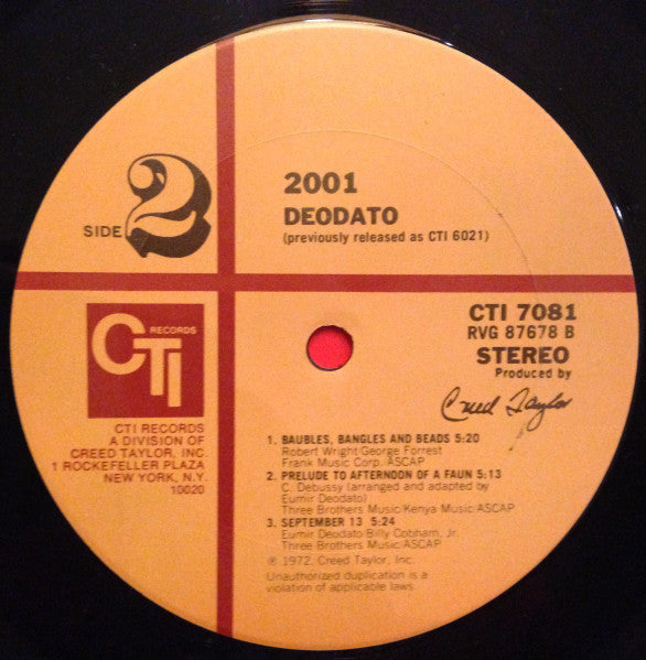 Eumir Deodato - 2001 (1977 RE)