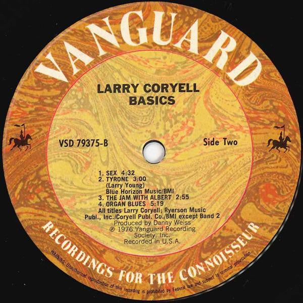 Larry Coryell - Basics (LP) [US] 1st (Very Good Plus (VG+))