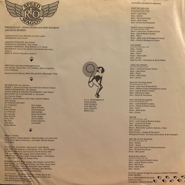 REO Speedwagon - Nine Lives (LP) [US] 1st