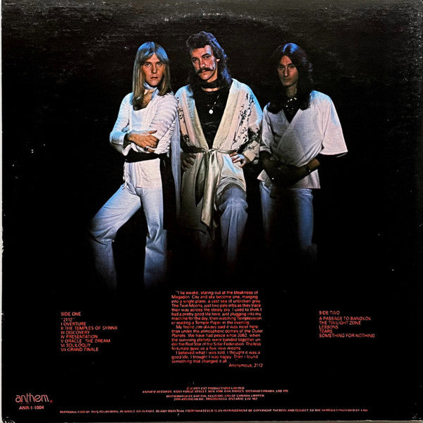 Rush - 2112 (LP) [Canada] 1978 RP (Very Good Plus (VG+))