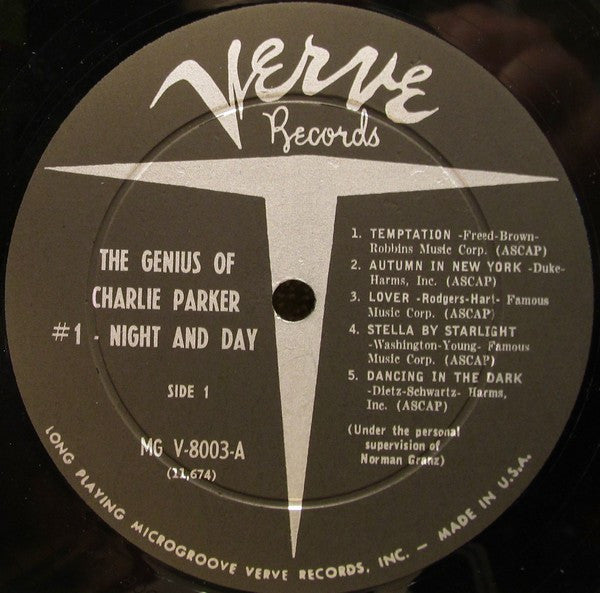 Charlie Parker And His Orchestra - Night And Day (LP) [US] 1960 RP (Very Good Plus (VG+))