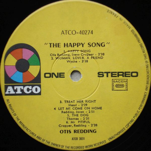 Otis Redding - The Happy Song (1972 German Comp)