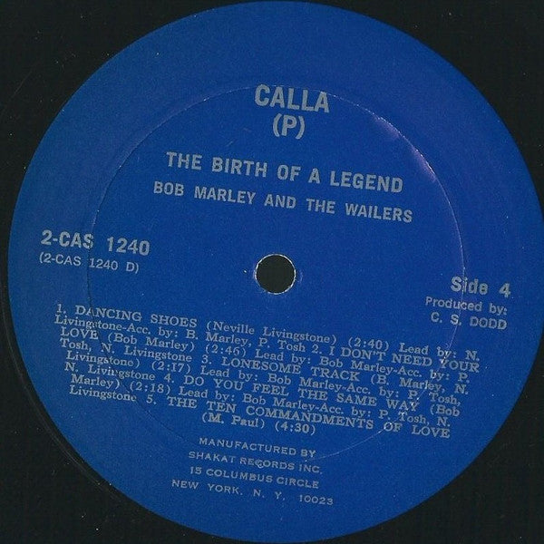 Bob Marley & The Wailers - The Birth Of A Legend (1976 2xLP)