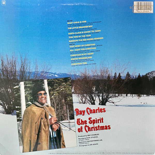 Ray Charles - The Spirit Of Christmas (1985 US Press)