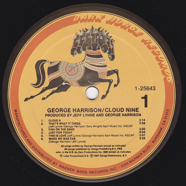 George Harrison - Cloud Nine (LP) [US] 1st
