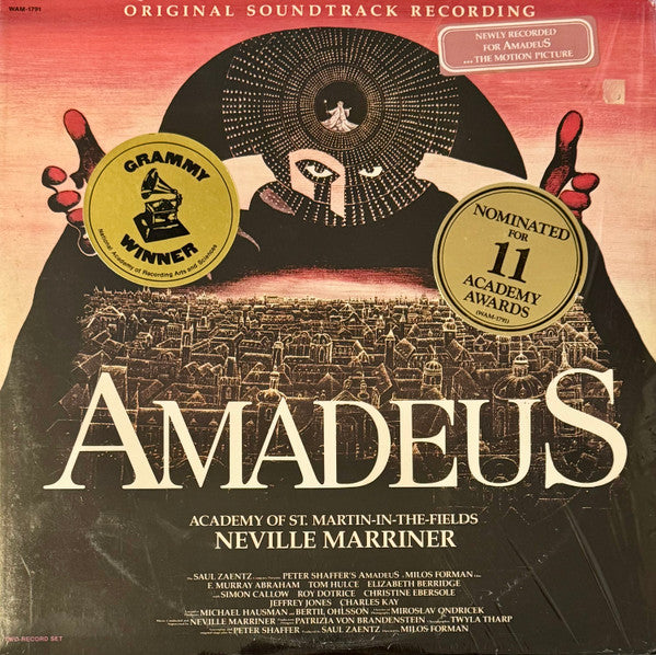 Sir Neville Marriner - Amadeus (Original Soundtrack Recording) (LP) [US] 1st (Near Mint (NM or M-))