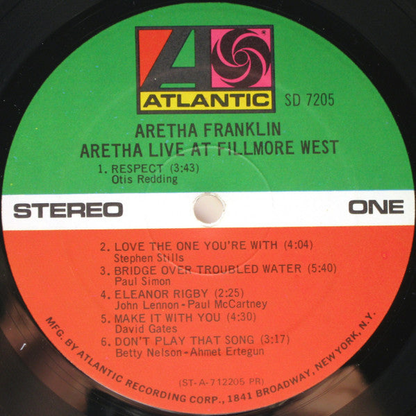 Aretha Franklin - Live At Fillmore West