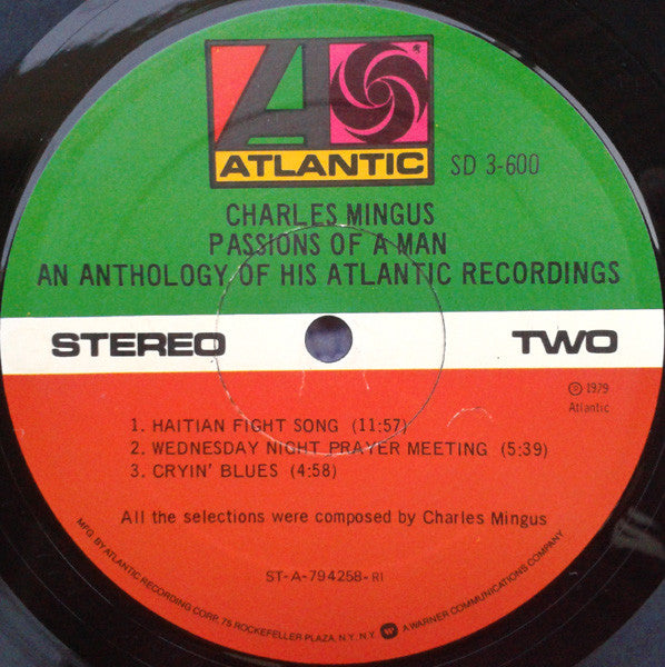 Charles Mingus - Passions Of A Man: An Anthology Of His Atlantic Recordings (LP) [US] 1st (Very Good Plus (VG+))