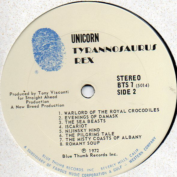 Tyrannosaurus Rex - Unicorn (LP) [US] 1972 RP (Very Good Plus (VG+))