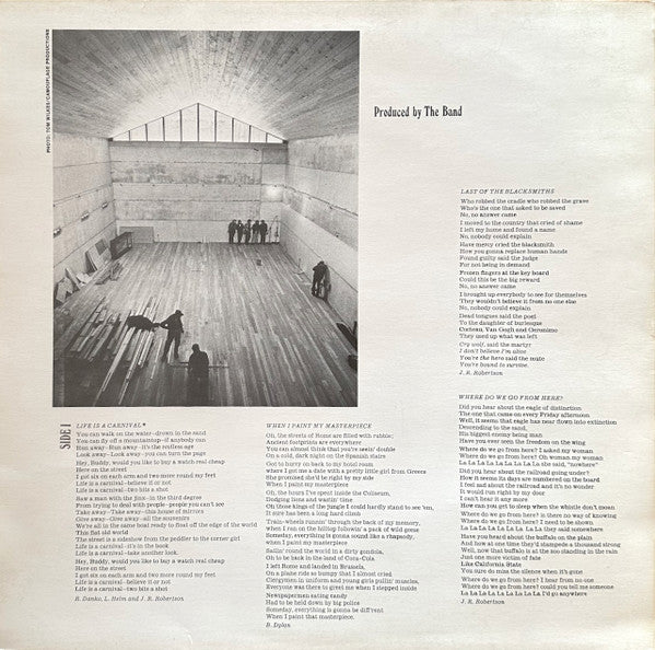 The Band - Cahoots (LP) [Germany] 1st